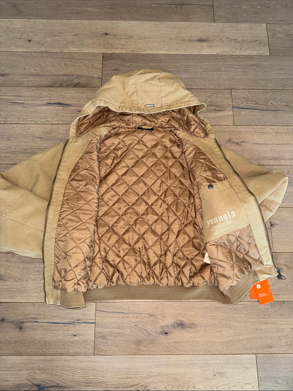 YoungLA Heavy Work Jacket in Tan - Picture 4 of 5